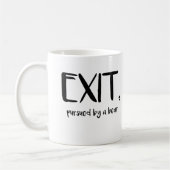 Shakespeare Tasse Exit mit einem Bärenbuchgeschenk (Links)