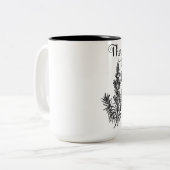 Shakespeare-Tasse, Rosemary für Erinnerung, Hamlet Zweifarbige Tasse (Vorderseite Links)
