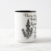 Shakespeare-Tasse, Rosemary für Erinnerung, Hamlet Zweifarbige Tasse (Mittel)
