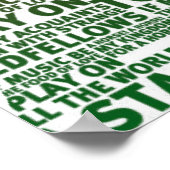 Shakespeare-Textentwurf für roten Gradienten Poster (Ecke)