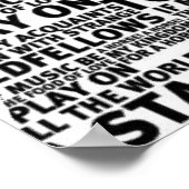 Shakespeare Textentwurf Poster (Ecke)