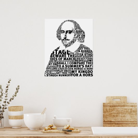 Shakespeare Textentwurf Poster (Küche)