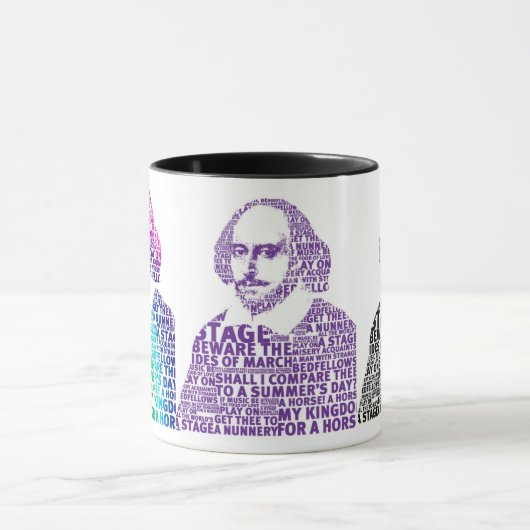Shakespeare Textentwurf Tasse (Zentrum)