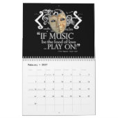 Shakespeare-Theater- maskiert Wandkalender (Feb 2027)
