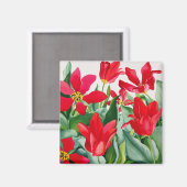 Shakespeare Tulips Magnet (Vorderseite/Rückseite)
