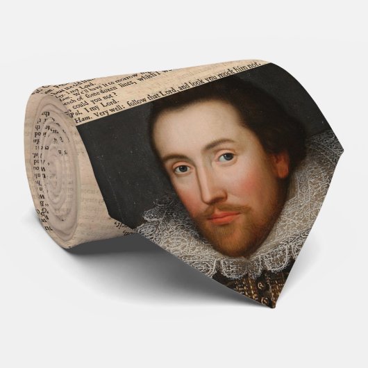 Shakespeare und Hamlet Krawatte (Gerollt)