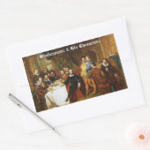 Shakespeare und seine Charakteraufkleber Rechteckiger Aufkleber (Umschlag)