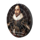Shakespeare vergangene Prolog-Zitat Dartscheibe (Vorderseite rechts)