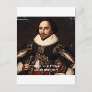 Shakespeare vergangene Prolog-Zitat Postkarte