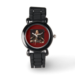 Shakespeare & "Vergangenheit/Prolog" Zitat-Uhr Armbanduhr