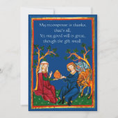 Shakespeare Vielen Dank Dankeskarte (Vorderseite)