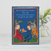 Shakespeare Vielen Dank Dankeskarte (Stehend Vorderseite)