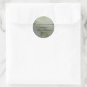 Shakespeare White Rose Zitat Runder Aufkleber (Tasche)