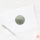 Shakespeare White Rose Zitat Runder Aufkleber (Umschlag)