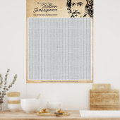 Shakespeare Word Search Poster (groß) (Küche)