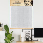 Shakespeare Word Search Poster (groß) (Heimbüro)