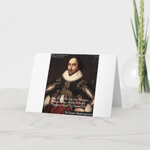 Shakespeare "Worte im Himmel" Weisheitszitate Gesc Karte