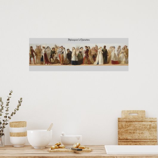 Shakespeare-Zeichen Poster (Küche)