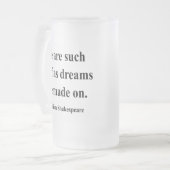 Shakespeare-Zitat 2a Mattglas Bierglas (Vorderseite Links)