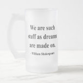 Shakespeare-Zitat 2a Mattglas Bierglas (Links)