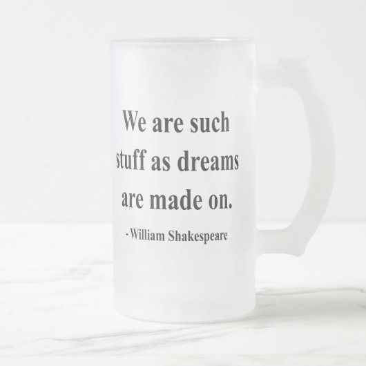 Shakespeare-Zitat 2a Mattglas Bierglas (Rechts)