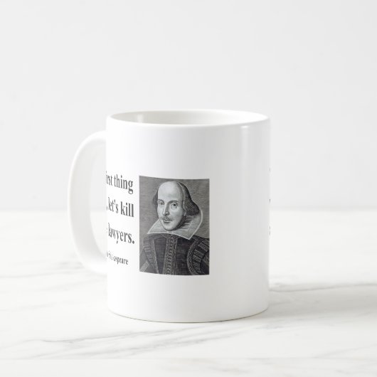 Shakespeare-Zitat 4b Kaffeetasse (Vorderseite Links)