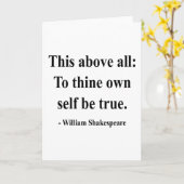 Shakespeare Zitat 8a Karte (Gelbe Blume)