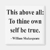 Shakespeare Zitat 8a Magnet (Vorne)