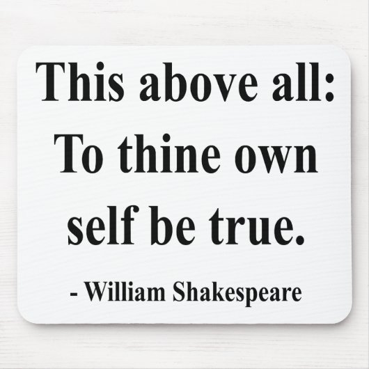 Shakespeare-Zitat 8a Mousepad (Vorne)