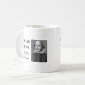 Shakespeare-Zitat 8b Kaffeetasse (Vorderseite Links)