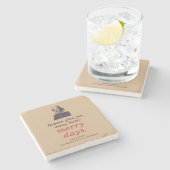 Shakespeare Zitat Beste Wünsche Renaissance Vintag Steinuntersetzer (Seitenansicht)