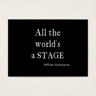 Shakespeare-Zitat die ganze Welt ist eine