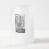Shakespeare-Zitat ~ die ganze Welt ist eine Bühne Mattglas Bierglas (Vorderseite Links)