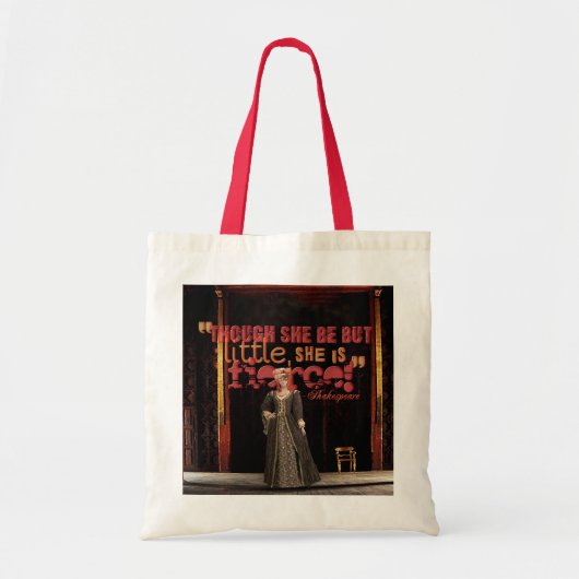 Shakespeare Zitat Fierce Tragetasche (Vorne)
