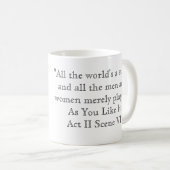 Shakespeare-Zitat Kaffeetasse (VorderseiteRechts)