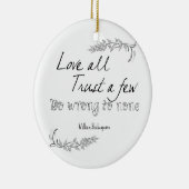 Shakespeare-Zitat Keramikornament (Rechts)