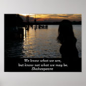 Shakespeare Zitat - Kunstposter Poster (Vorne)