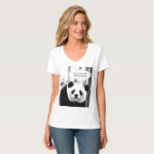 Shakespeare Zitat Panda Bear Women's V-Neck T-Shirt (Vorderseite Vollansicht)