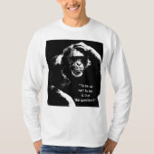 Shakespeare Zitat Pop Kunst Denken Affen Männer T-Shirt (Vorderseite)