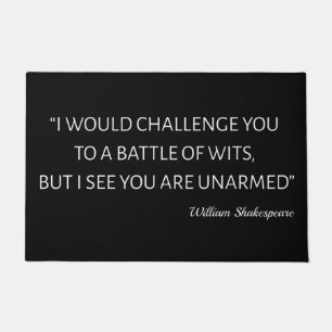 Shakespeare-Zitat - Schlacht um Wits Fußmatte