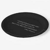 Shakespeare-Zitat - Schlacht um Wits Pappteller (Schrägansicht)