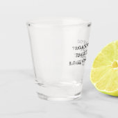 Shakespeare-Zitat - Schlacht um Wits Schnapsglas (Links)