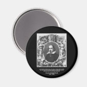 Shakespeare-Zitat ~ Weltweit eine Bühne Magnet (Vorderseite/Rückseite)