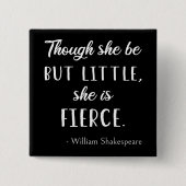 Shakespeare-Zitat - wenig, aber scharf II Button (Vorderseite)