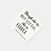 Shakespeare-Zitat - wenig, aber scharf II Serviette (Ecke)