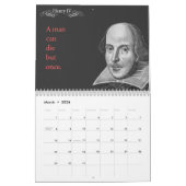 Shakespeare-Zitate. 2014 Kalender (Mär 2026)