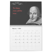 Shakespeare-Zitate.  2014 Kalender (Feb 2026)