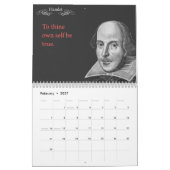 Shakespeare-Zitate.  2014 Kalender (Feb 2027)