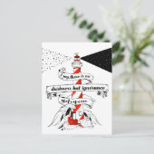 Shakespeare zitieren Lighthouse-Illustration Postkarte (Stehend Vorderseite)