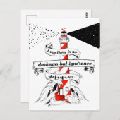 Shakespeare zitieren Lighthouse-Illustration Postkarte (Vorne/Hinten)